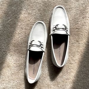 Donald/Pliner White Leather Loafer Women’s Size 7